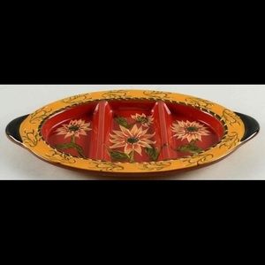 Pier 1 Sunflower Appetizer/Antipasto Serving Dish
